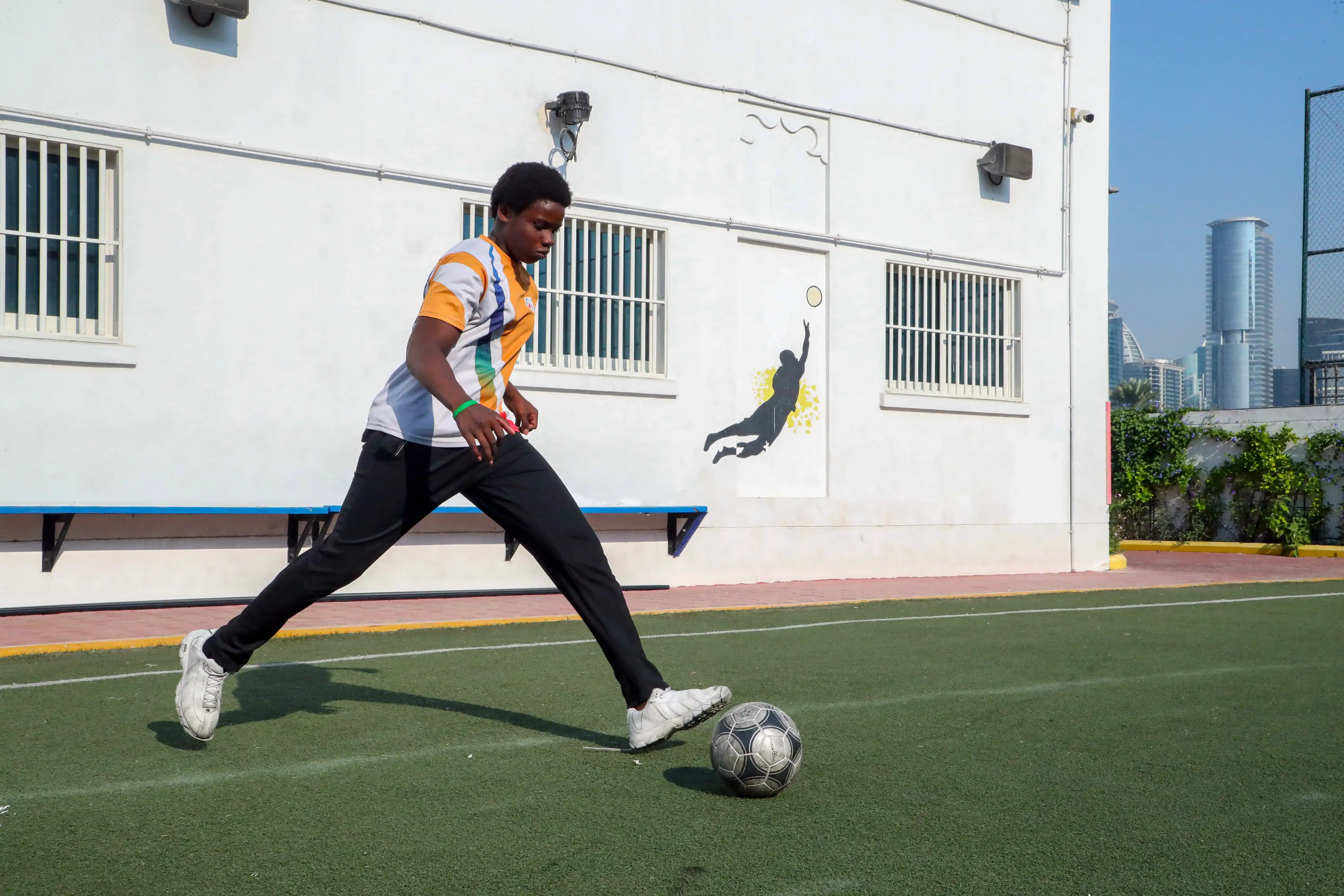 School football player