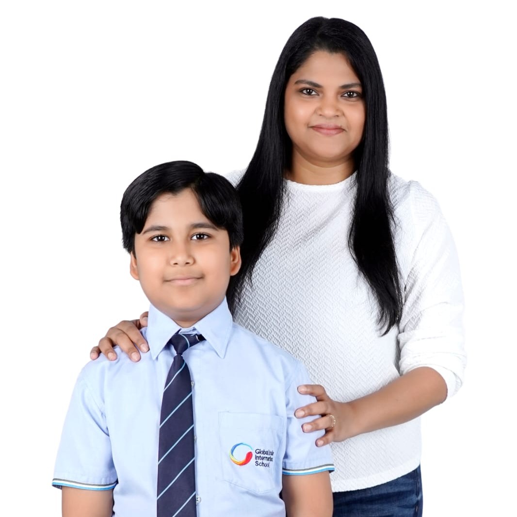 Student and his teacher photo