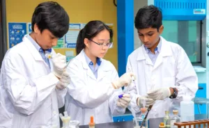 GIIS Cambridge IGCSE secondary school students