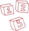 decorative red flying icon