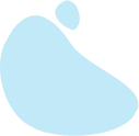 Decorative blue shape design element