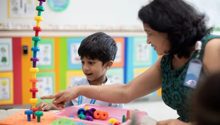 Montessori education learning approach at Global Indian International School Singapore