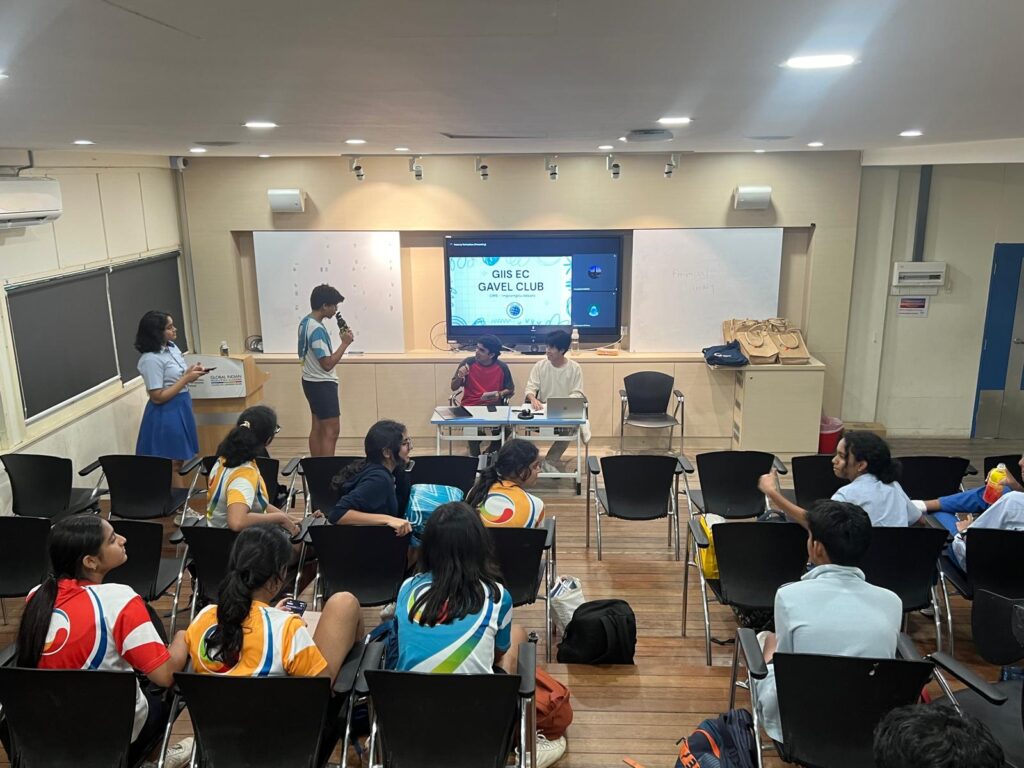 An interaction during an ongoing Gavel Club session