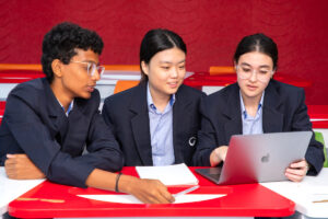 GIIS secondary students during a classroom session