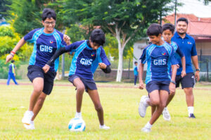 Students at GIIS East Coast Campus with Sports Coach